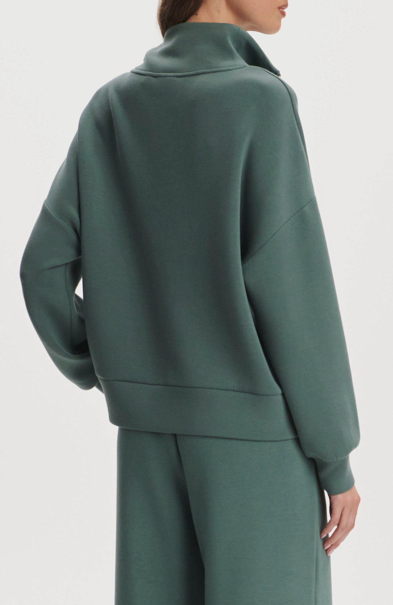 Varley - Hawley Half Zip Sweat - Dark Forest