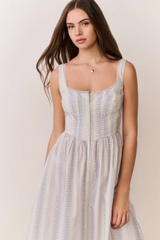 LoveShackFancy - Majory Dress - Cinched Blue