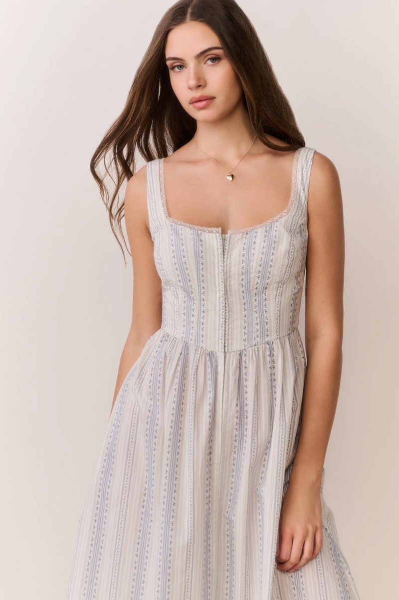 LoveShackFancy - Majory Dress - Cinched Blue