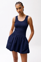 Pistola - Ilona Bubble Hem Dress - Peacoat