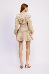 En Saison - Juliette Mini Dress - White Mustard