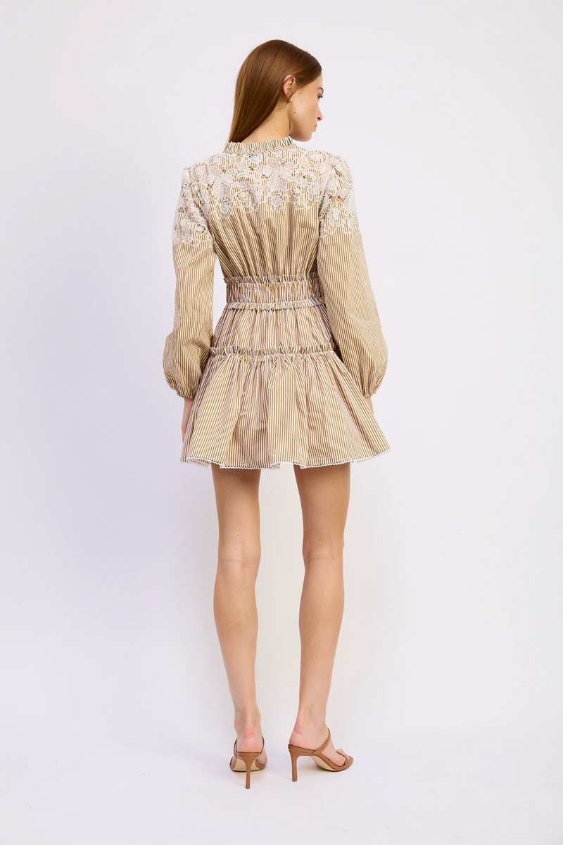 En Saison - Juliette Mini Dress - White Mustard