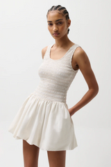 Pistola - Ilona Bubble Hem Dress - Soft White