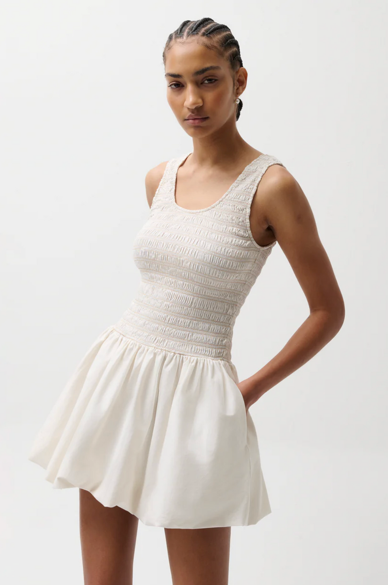 Pistola - Ilona Bubble Hem Dress - Soft White