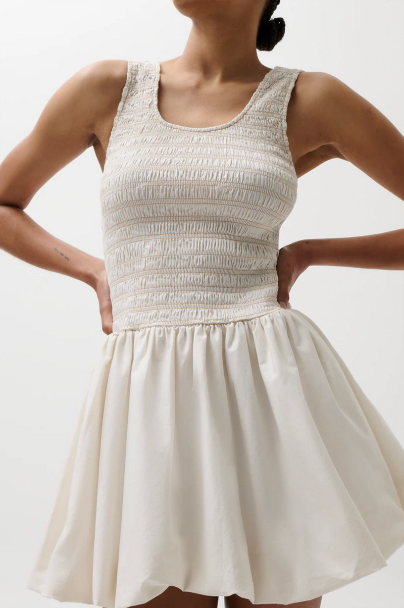 Pistola - Ilona Bubble Hem Dress - Soft White