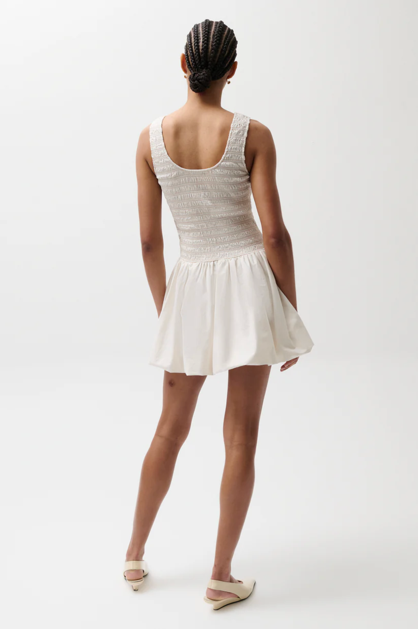 Pistola - Ilona Bubble Hem Dress - Soft White
