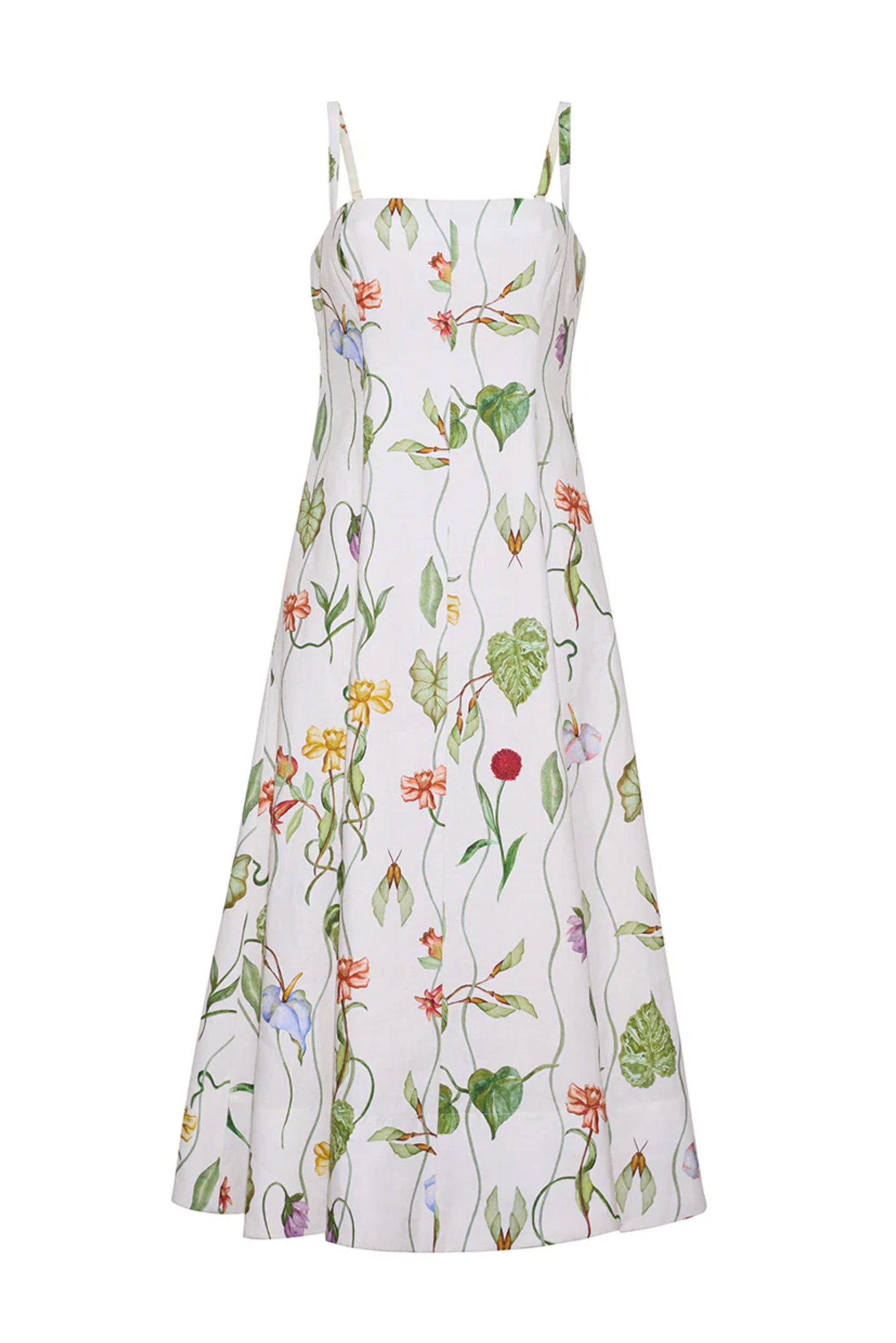 Cara Cara - Gimlet Dress - Flora Trail Ivory