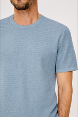 Rails - Theo Short Sleeve Sweater - Blue Sky Heather