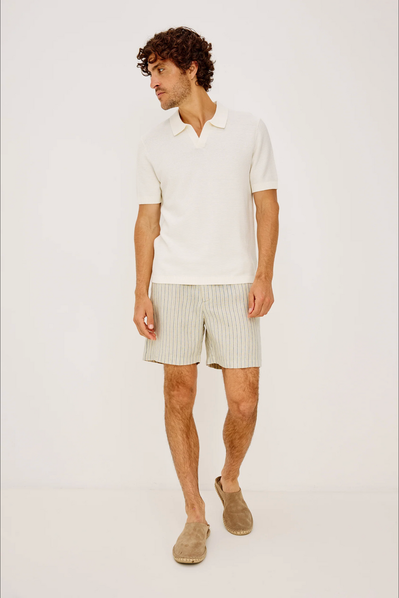 Rails Mens - Wilson Short - Ecru Multi Stripe