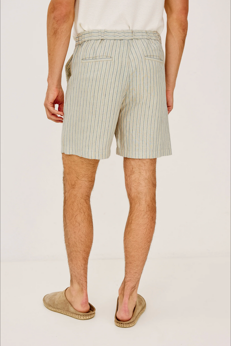 Rails Mens - Wilson Short - Ecru Multi Stripe