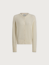 Pembroke Knit Cardigan in Egret, view 5