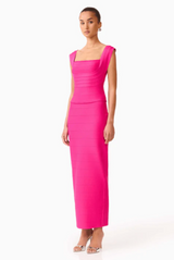 Elliatt - Naomi Fitted Top And Skirt Set - Raspberry Pink