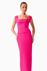 Elliatt - Naomi Fitted Top And Skirt Set - Raspberry Pink