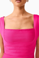 Elliatt - Naomi Fitted Top And Skirt Set - Raspberry Pink