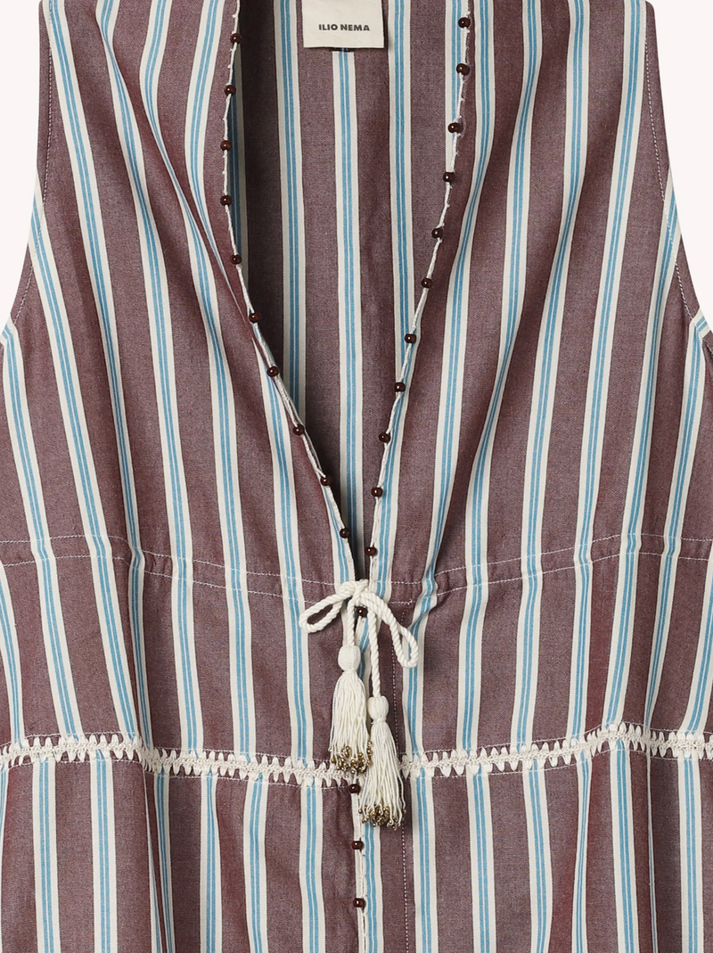 ILIO NEMA - Babylon Dress - Serifos Stripe