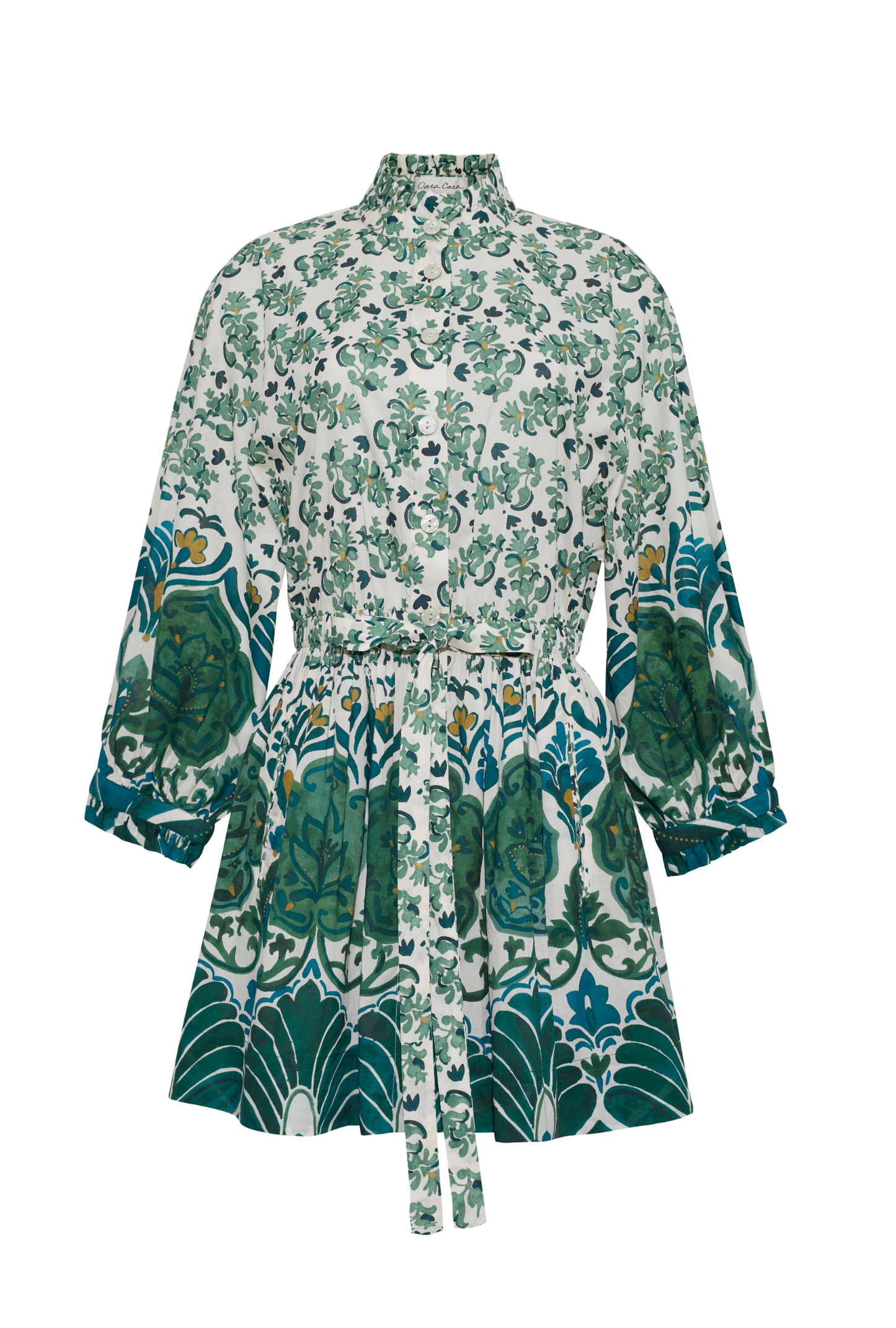 Cara Cara - Beatrice Mini Dress - Samara Green