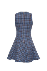 Burns Dress - Edmound Plaid Blue