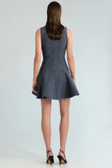 Burns Dress - Edmound Plaid Blue