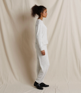 Brinley Brushed Cotton Mohair Sweatshirt - Ash