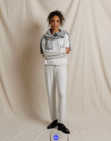Brinley Brushed Cotton Mohair Sweatshirt - Ash