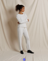 Brinley Brushed Cotton Mohair Sweatshirt - Ash