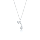 Silver Analog Phone Pendant