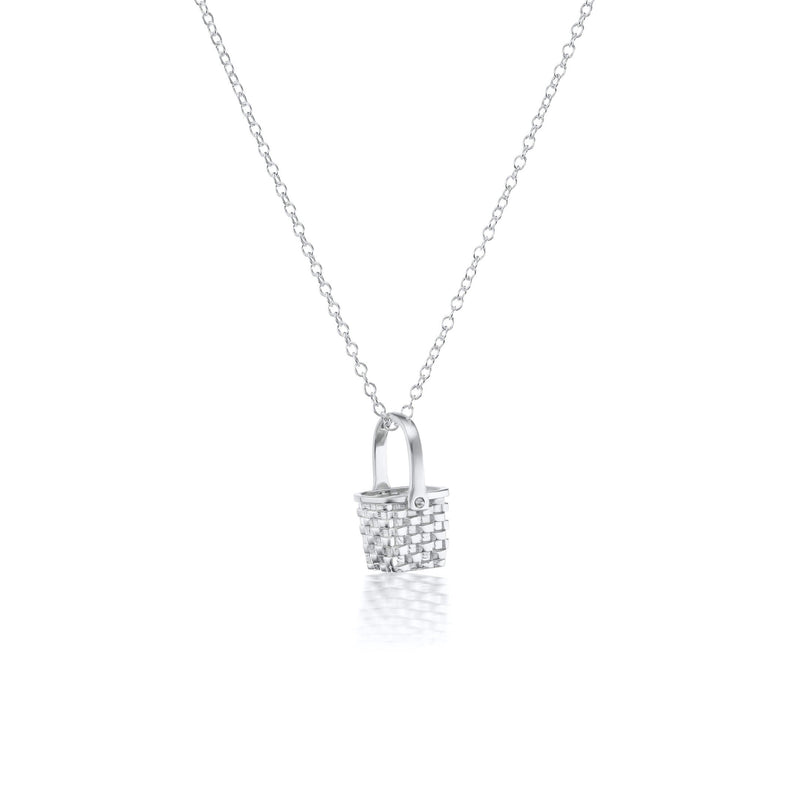 Silver Basket Case Pendant