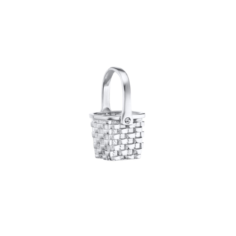 Silver Basket Case Pendant