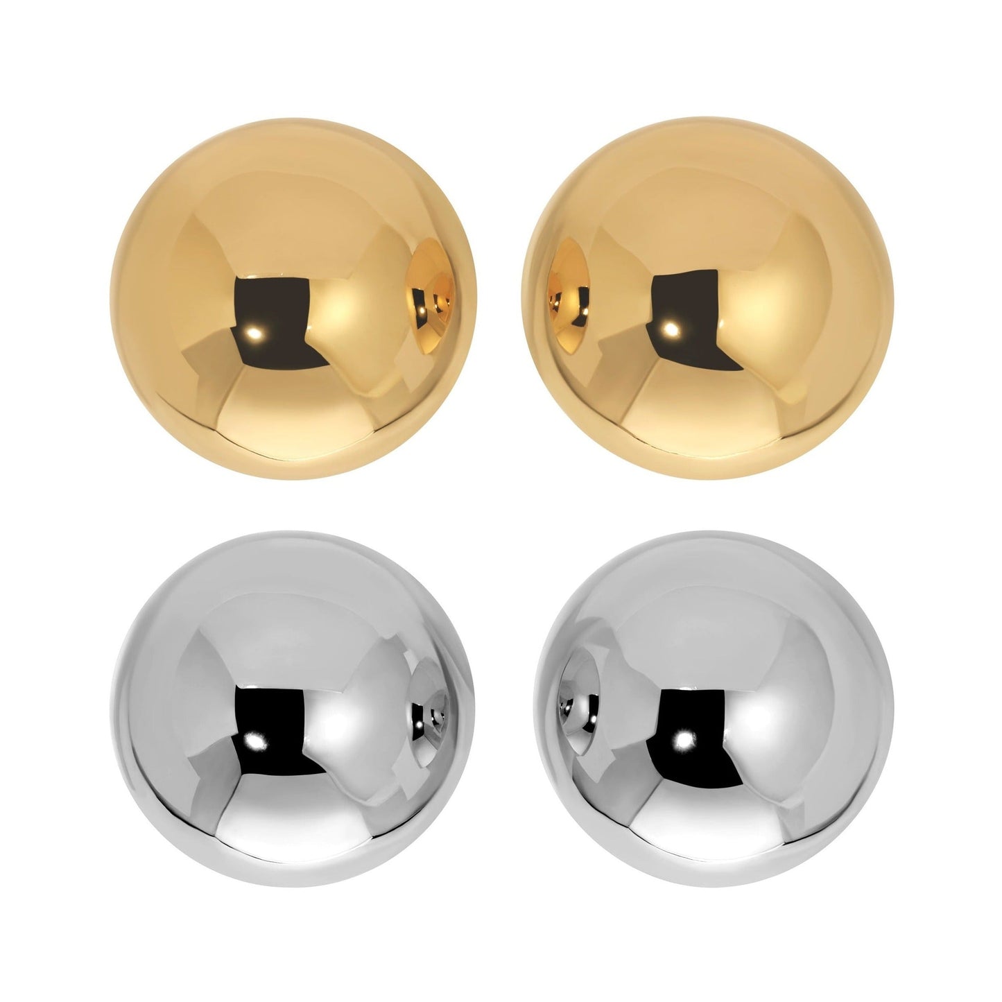 Erin Fader Jewelry - Sphere Earrings - Gold Grande