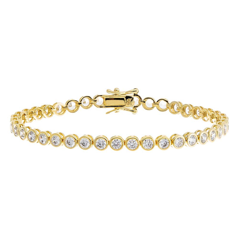 Bezel Tennis Bracelet