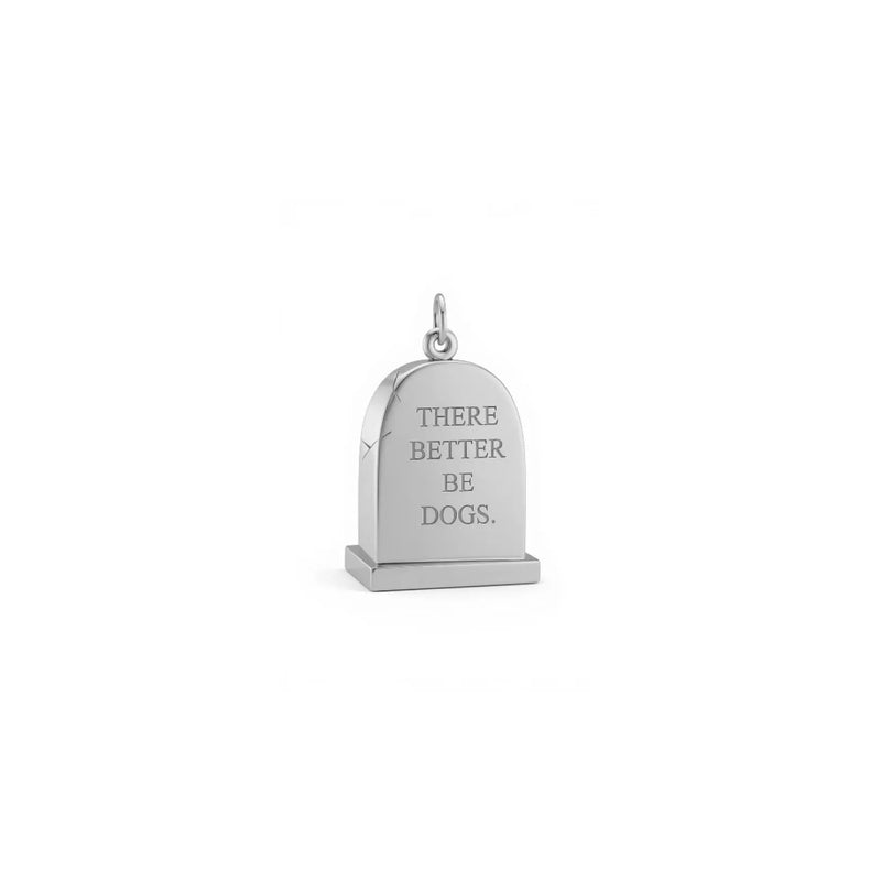 Small Silver Gravestone Pendant