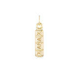 Gold Xanax Bar Pendant