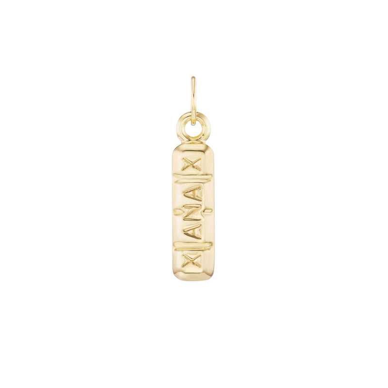 Gold Xanax Bar Pendant