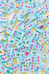 The Riviera Jet Set -  Mahjong Tiles:  Portofino Blue