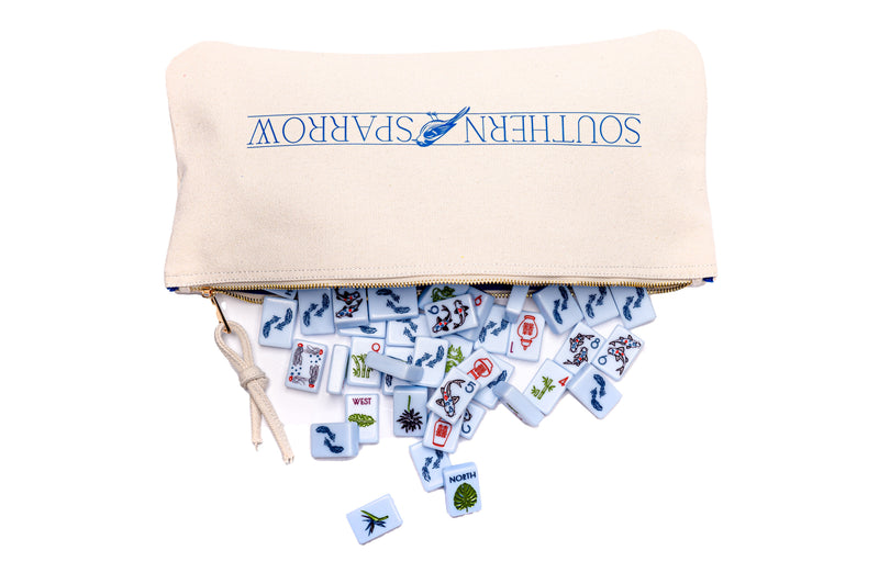 The Chinoiserie Set -  Mahjong Tiles: Breezy Blue