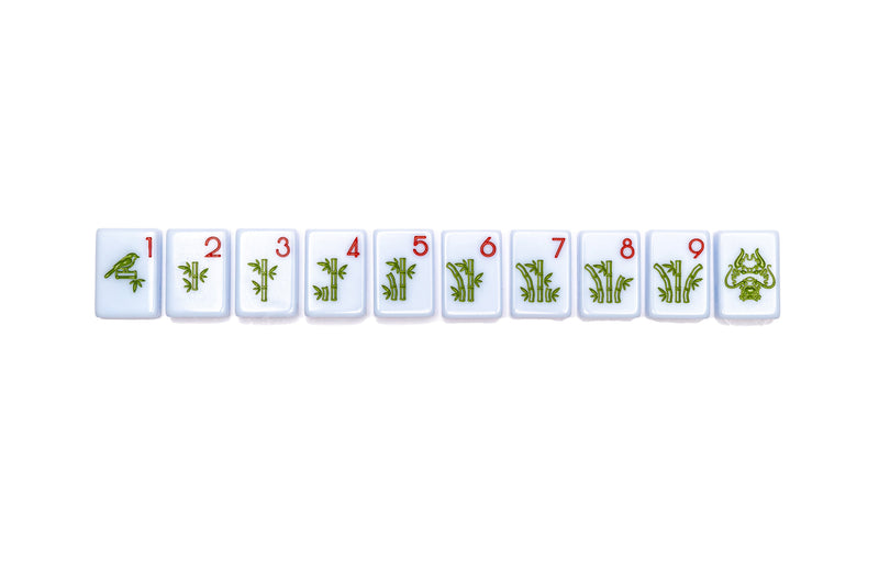The Chinoiserie Set -  Mahjong Tiles: Breezy Blue