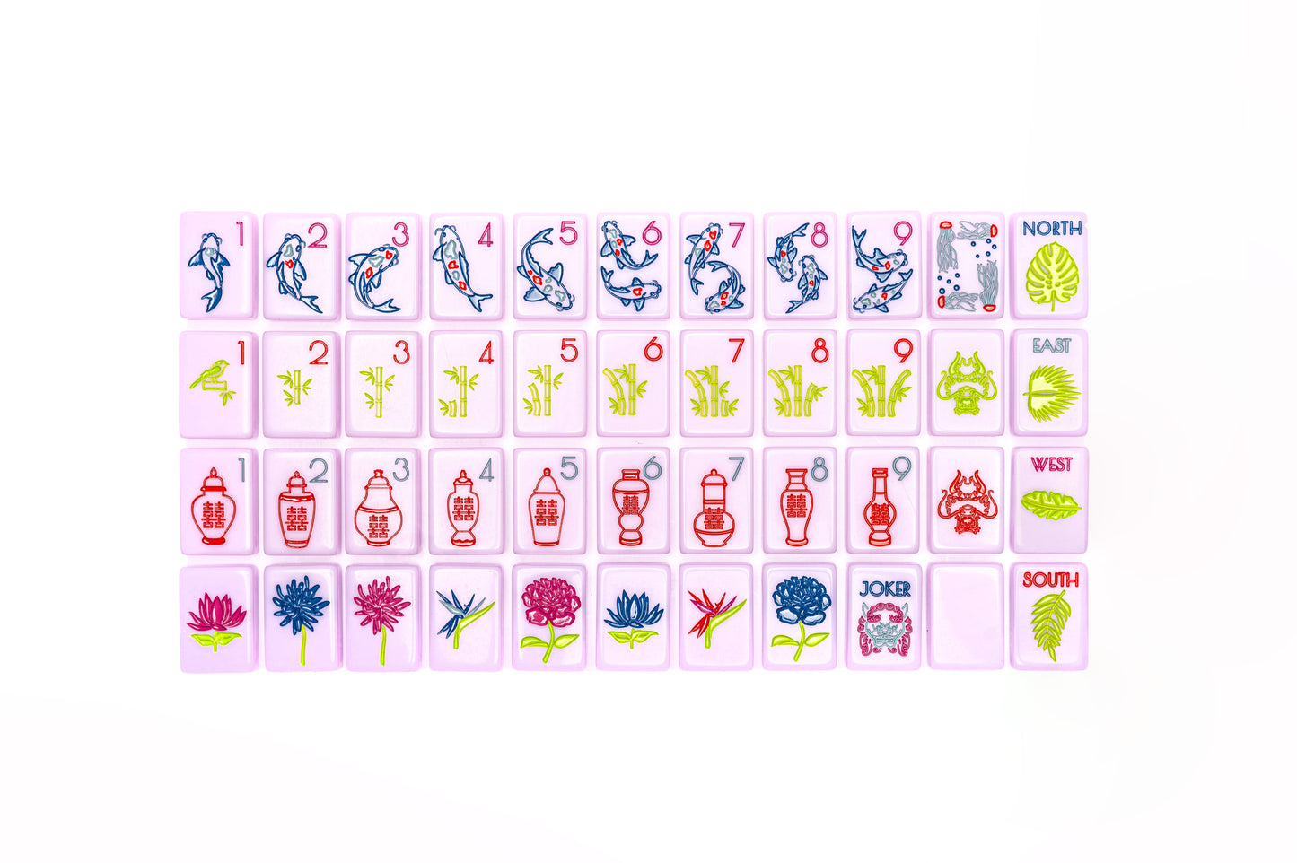 The Chinoiserie Set -  Mahjong Tiles: Luxe Lilac