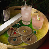 Sparkle bee coasters