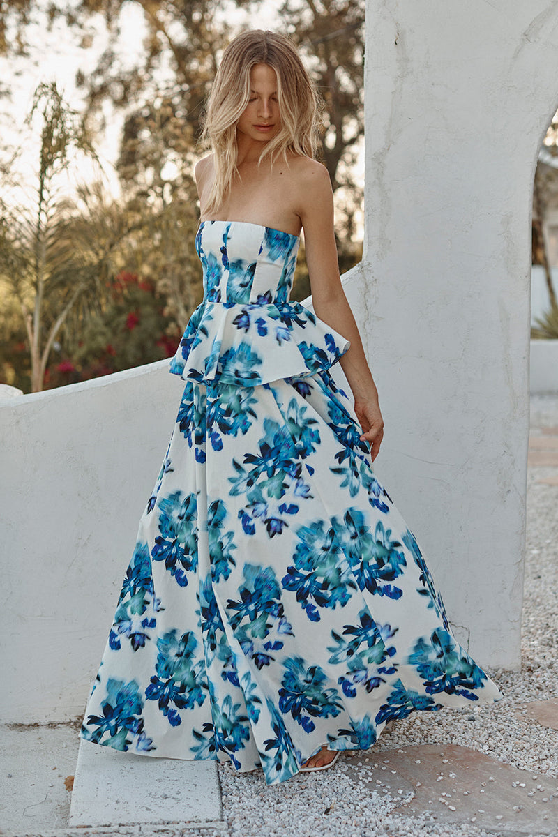 MISA Los Angeles - Mattea Dress - Blurred Bouquet Poplin