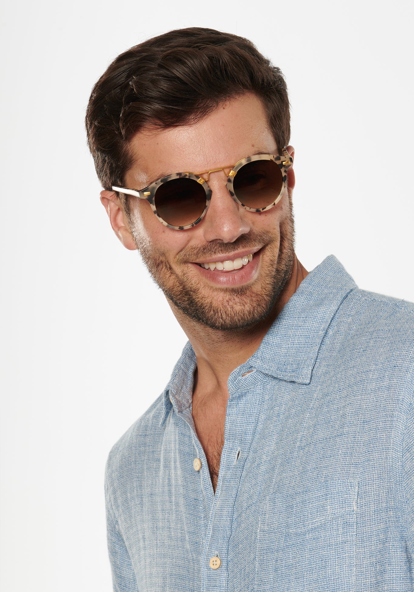Krewe Sunglasses - St. Louis Classics - Matte Oyster 24K