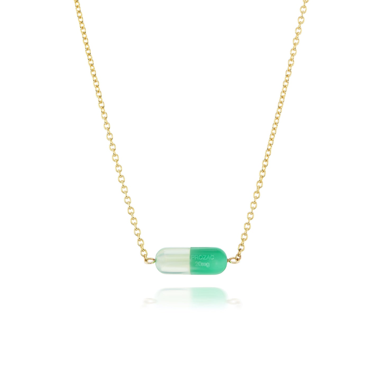 Stationary Prozac Necklace