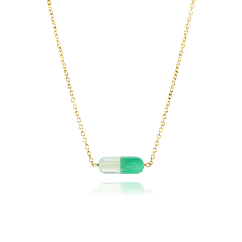 Stationary Prozac Necklace