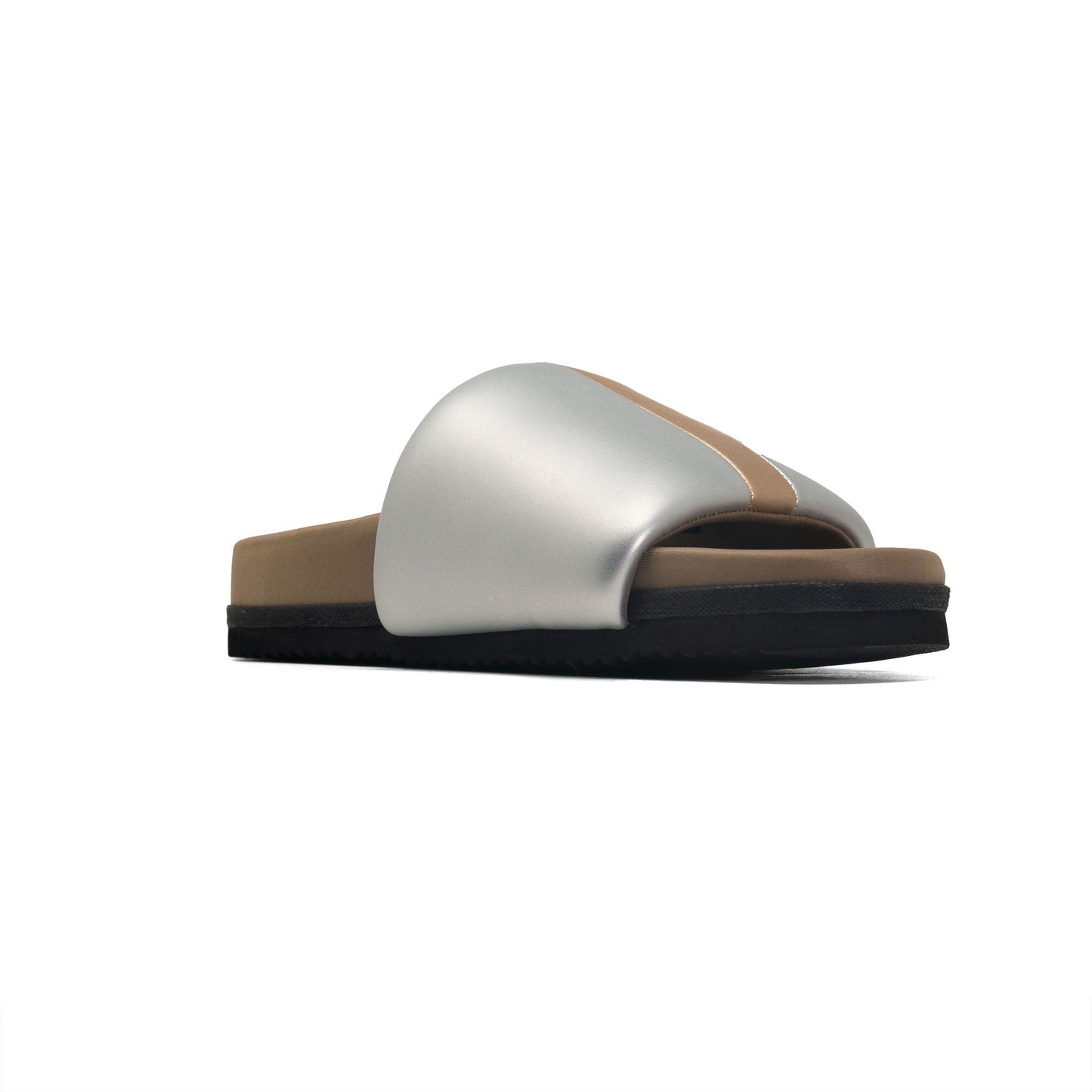 ROAM - Stripe Slider Vegan Leather - Silver & Gold