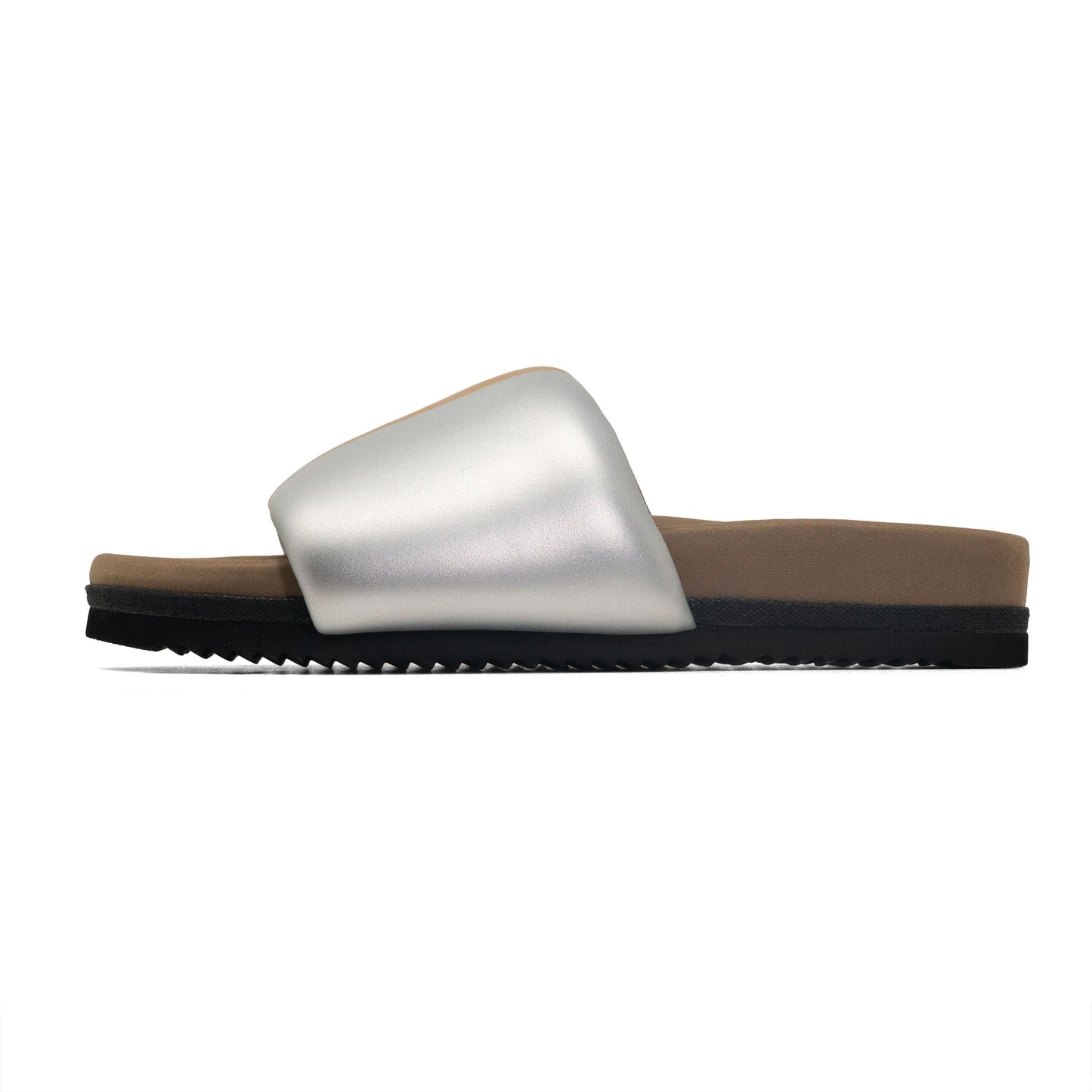 ROAM - Stripe Slider Vegan Leather - Silver & Gold