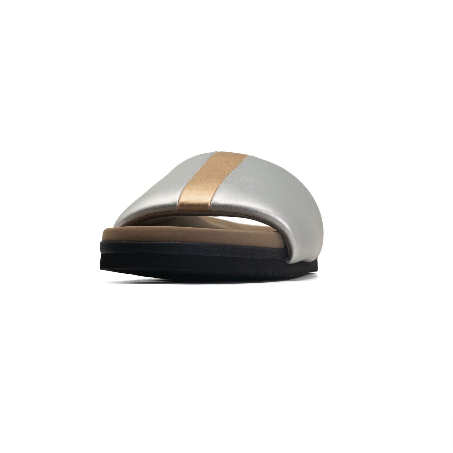 ROAM - Stripe Slider Vegan Leather - Silver & Gold