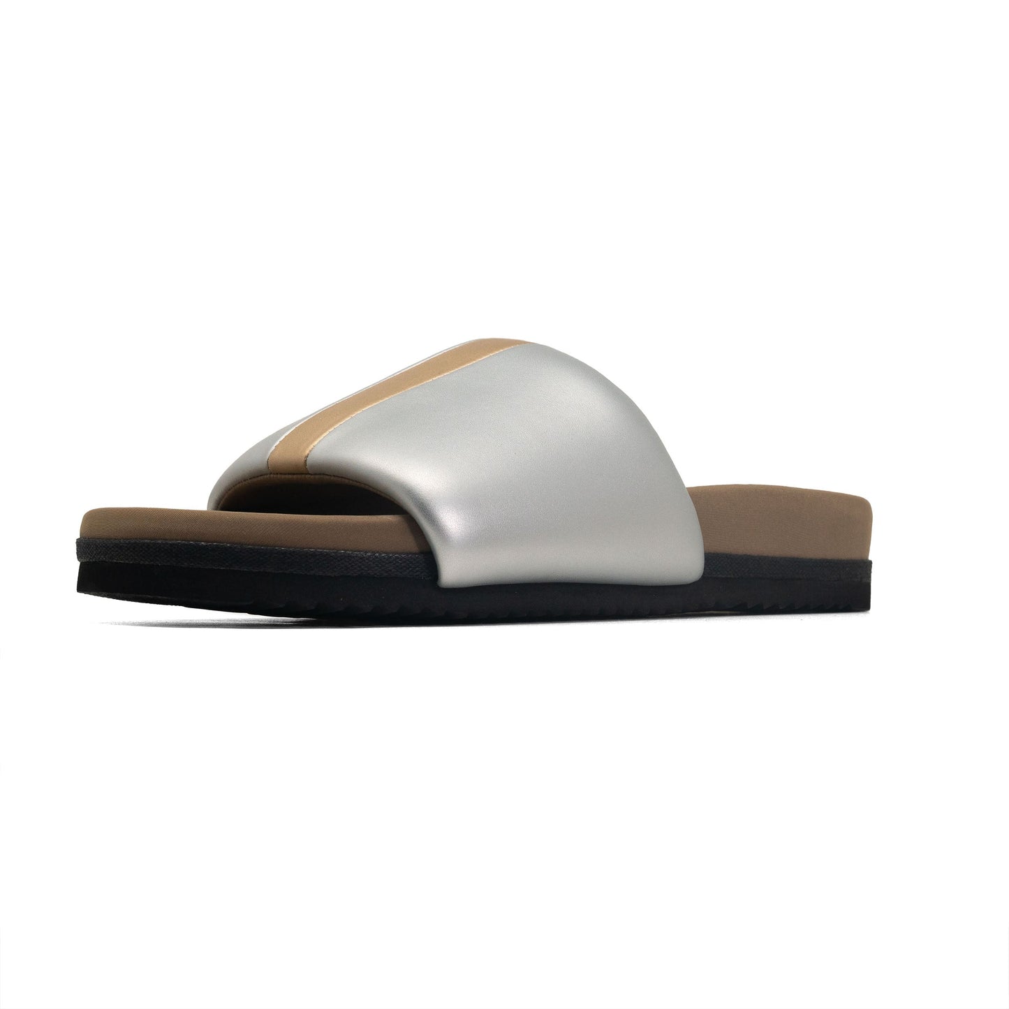 ROAM - Stripe Slider Vegan Leather - Silver & Gold