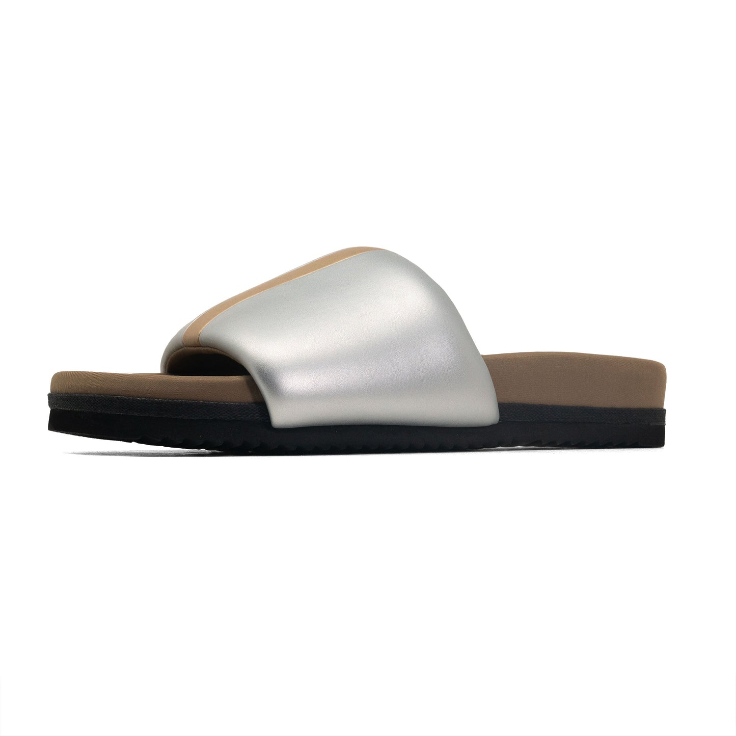 ROAM - Stripe Slider Vegan Leather - Silver & Gold