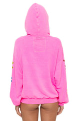 Aviator Nation - Relaxed Pullover Hoodie - Neon Pink