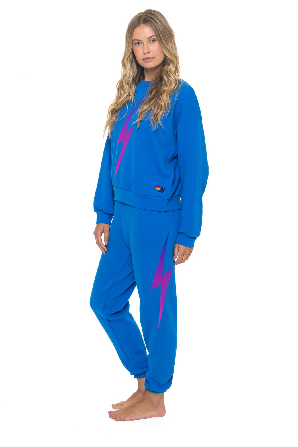 Aviator Nation - Bolt Fade Sweatpants - Ocean/ Pink/ Purple