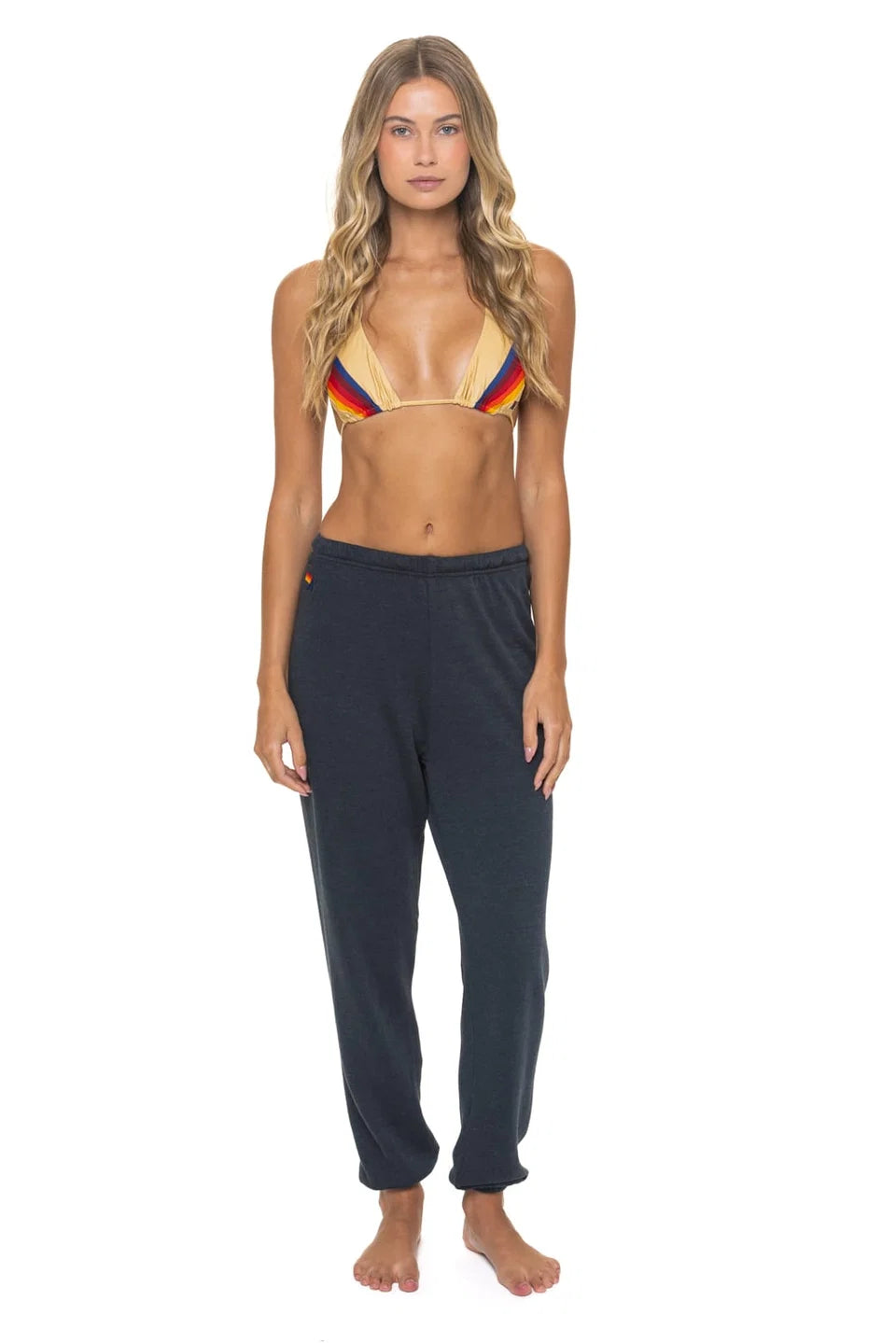 Aviator Nation - Bolt Fade 4 Women's Sweatpant - Charcoal/Pink Purple